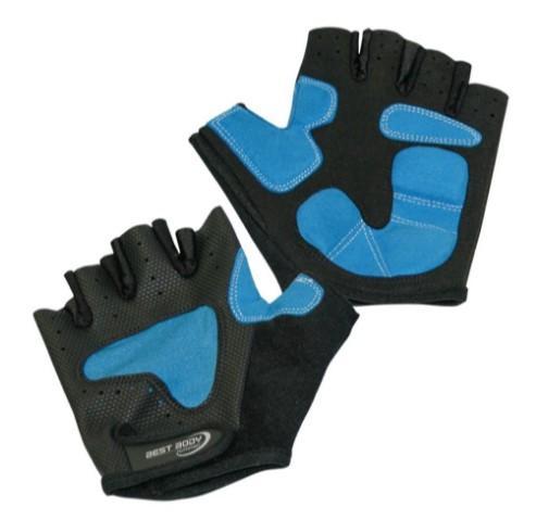 Best Body Перчатки Training & Cycle Handschuhe (Чёрно-Голубые) фото