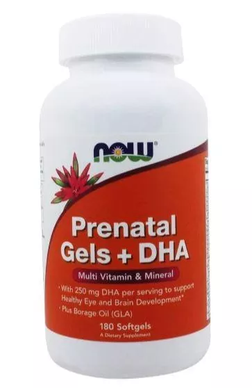 NOW Pre-Natal Multi With DHA 180 sgels