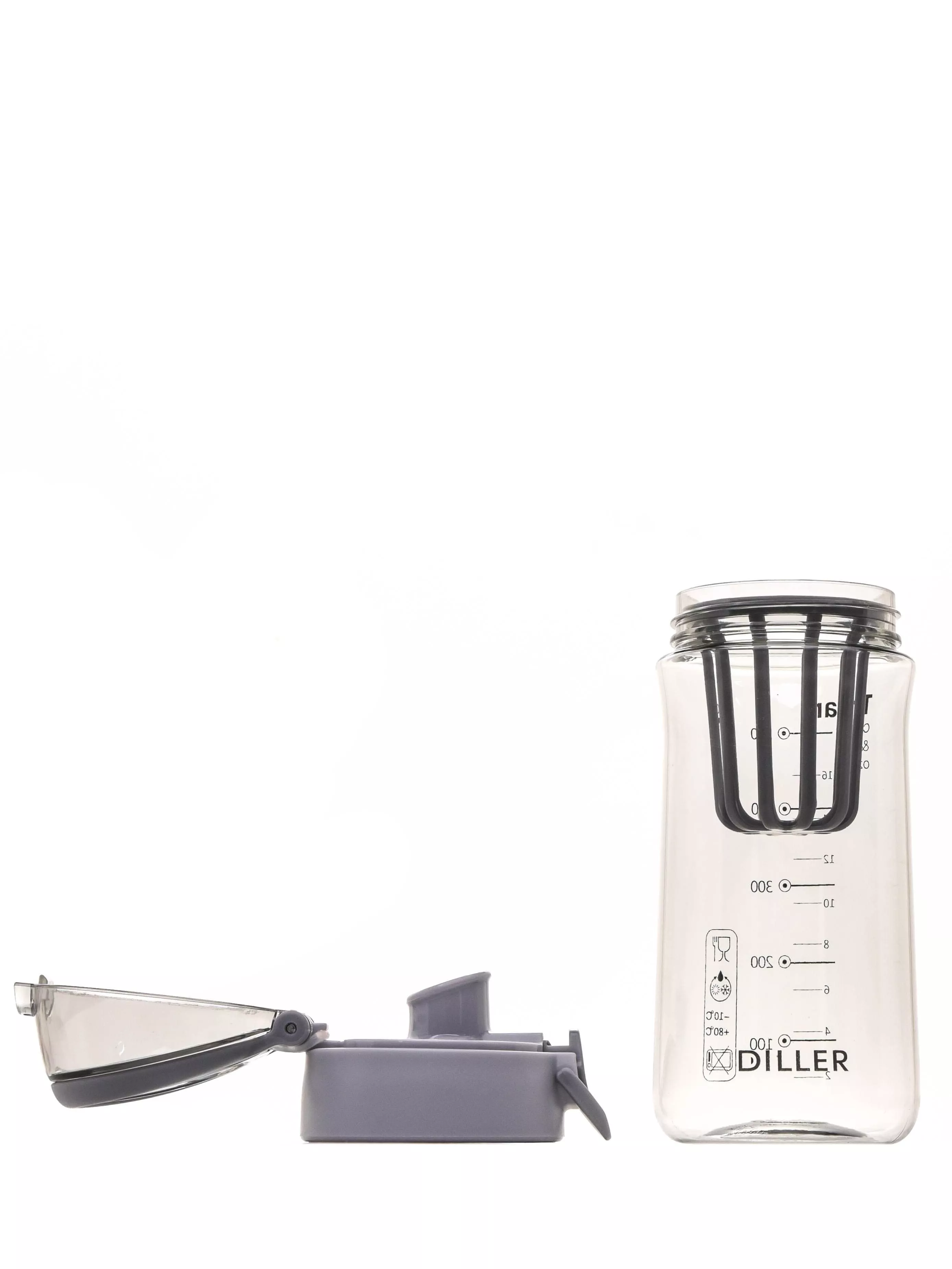 Бутылка для воды Diller D38-550 ml (Серый)
