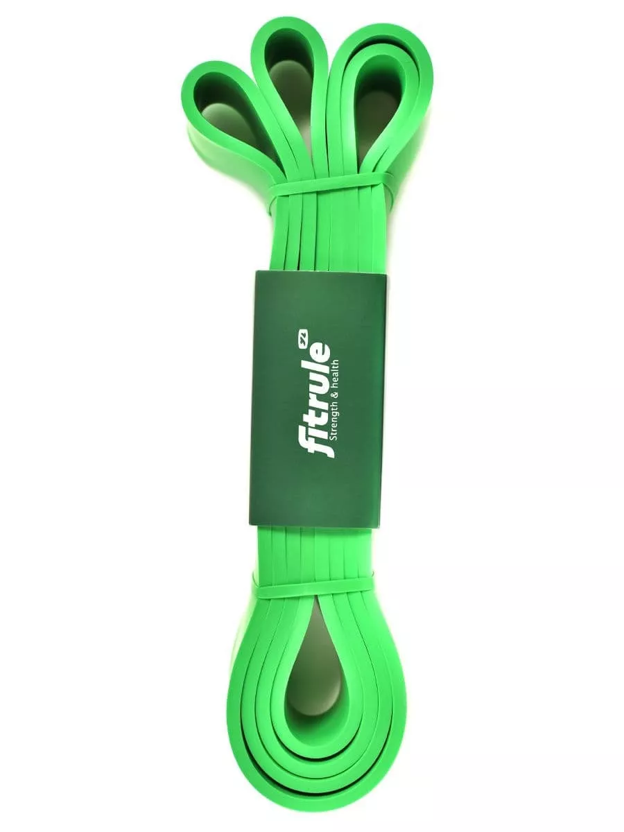 FitRule Фитнес-резинка (эспандер) 1000см х 4,5см Зеленая 40кг