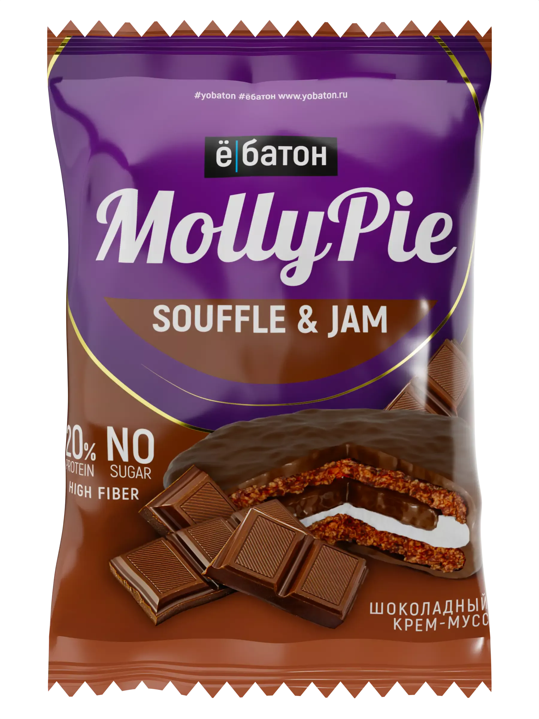Ё/Батон Печенье Molly Pie Souffle and Jam 50g