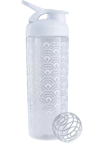 BlenderBottle SportMixer Sleek 828 ml белый Clamshell Pattern