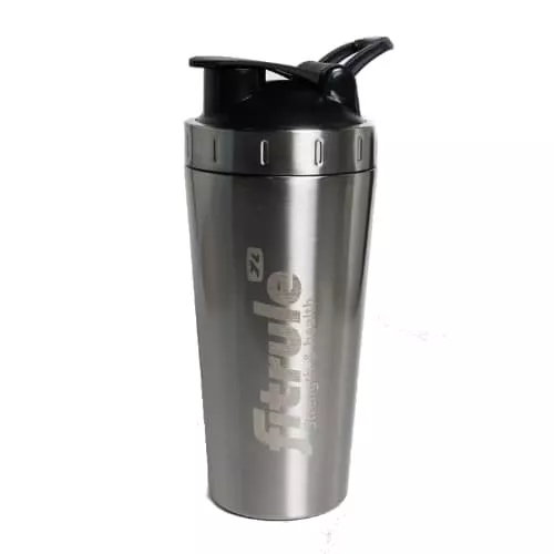 FitRule Шейкер алюминиевый с прозрачной вставкой 700ml (Металл)
