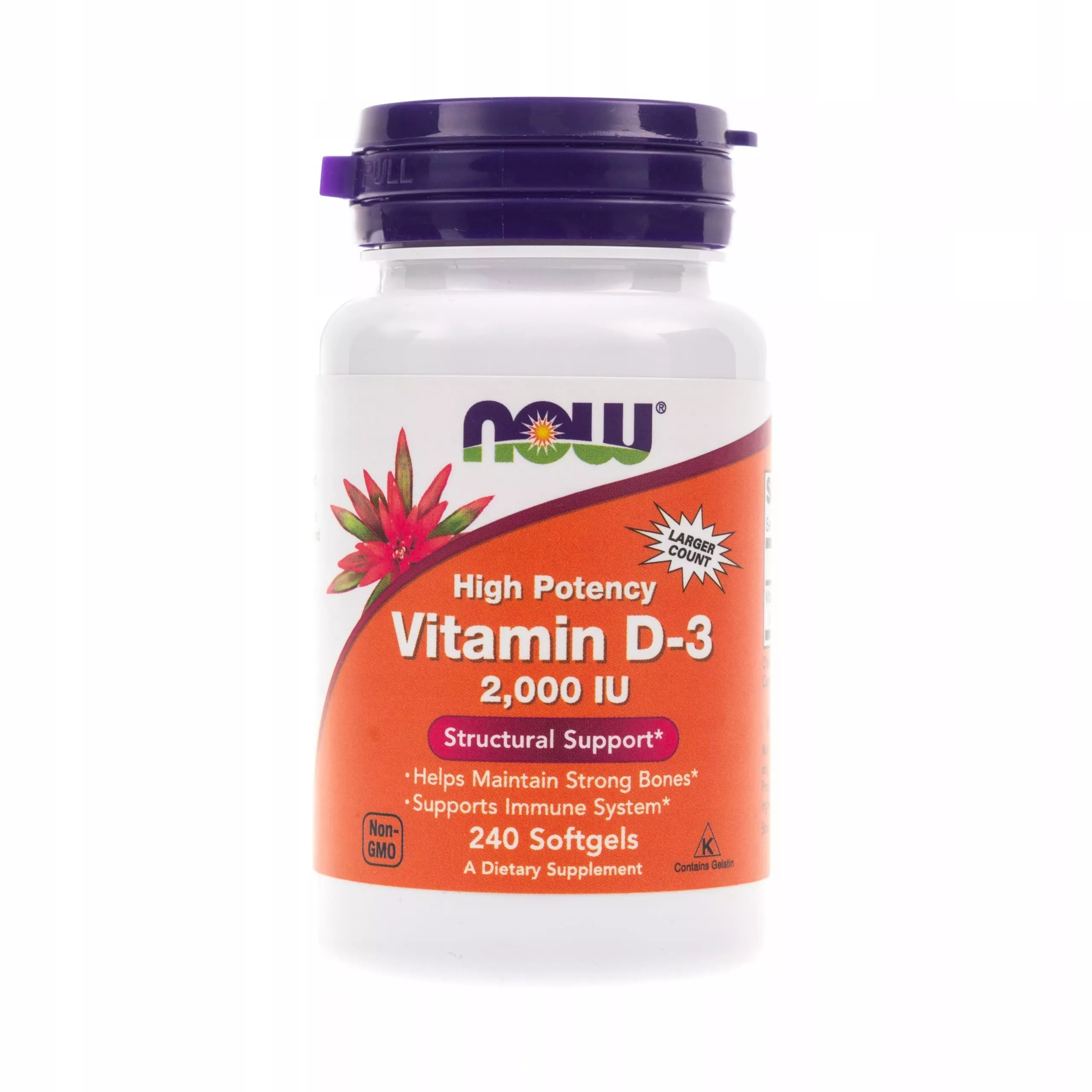 NOW Vitamin D-3 2000 ME 240 caps