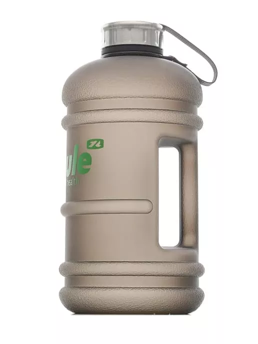 FitRule Бутыль прорезиненная металлическая крышка 2,2L (Черная)