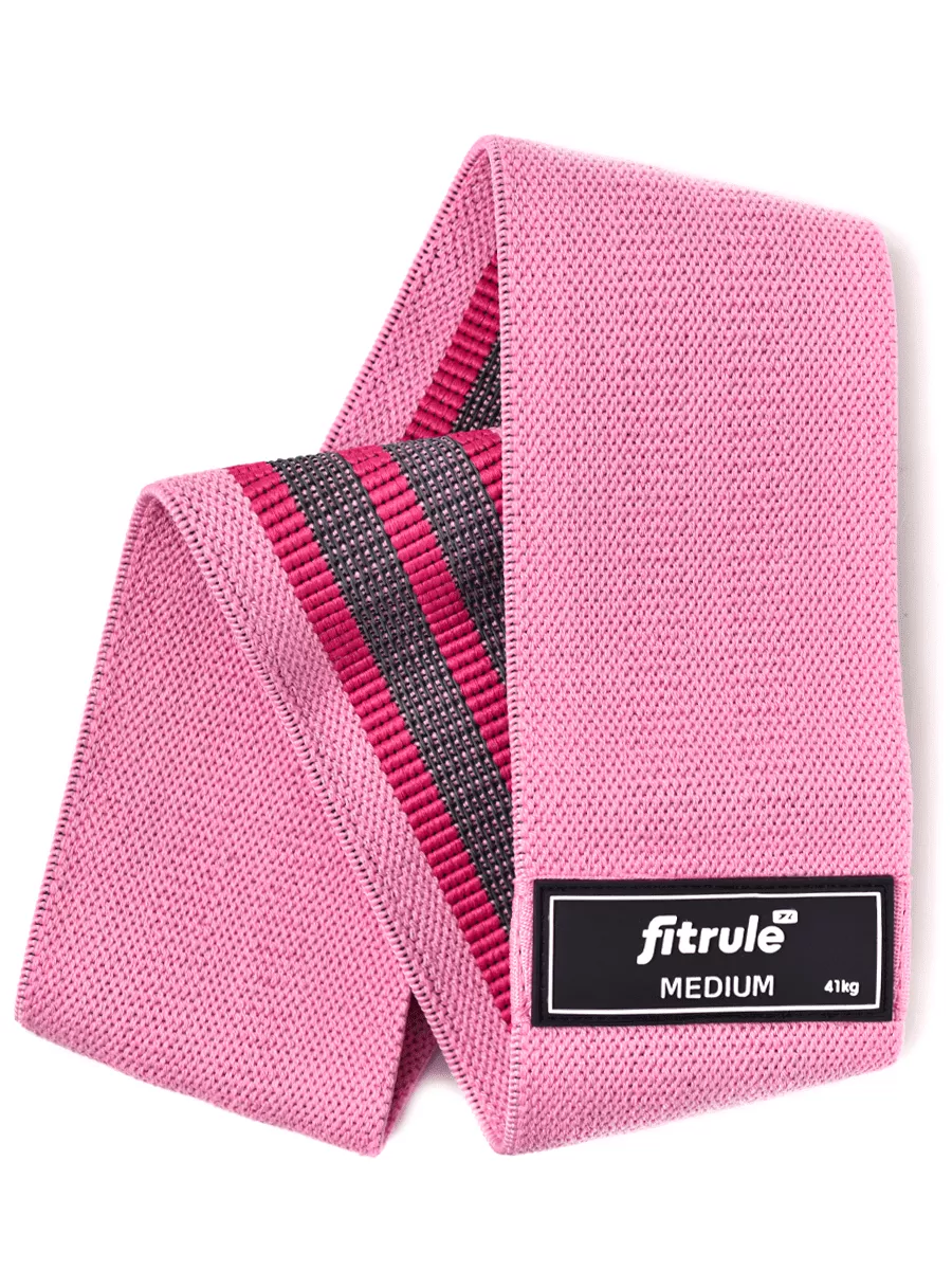 FitRule Фитнес резинка тканевая (41 кг, розовая)