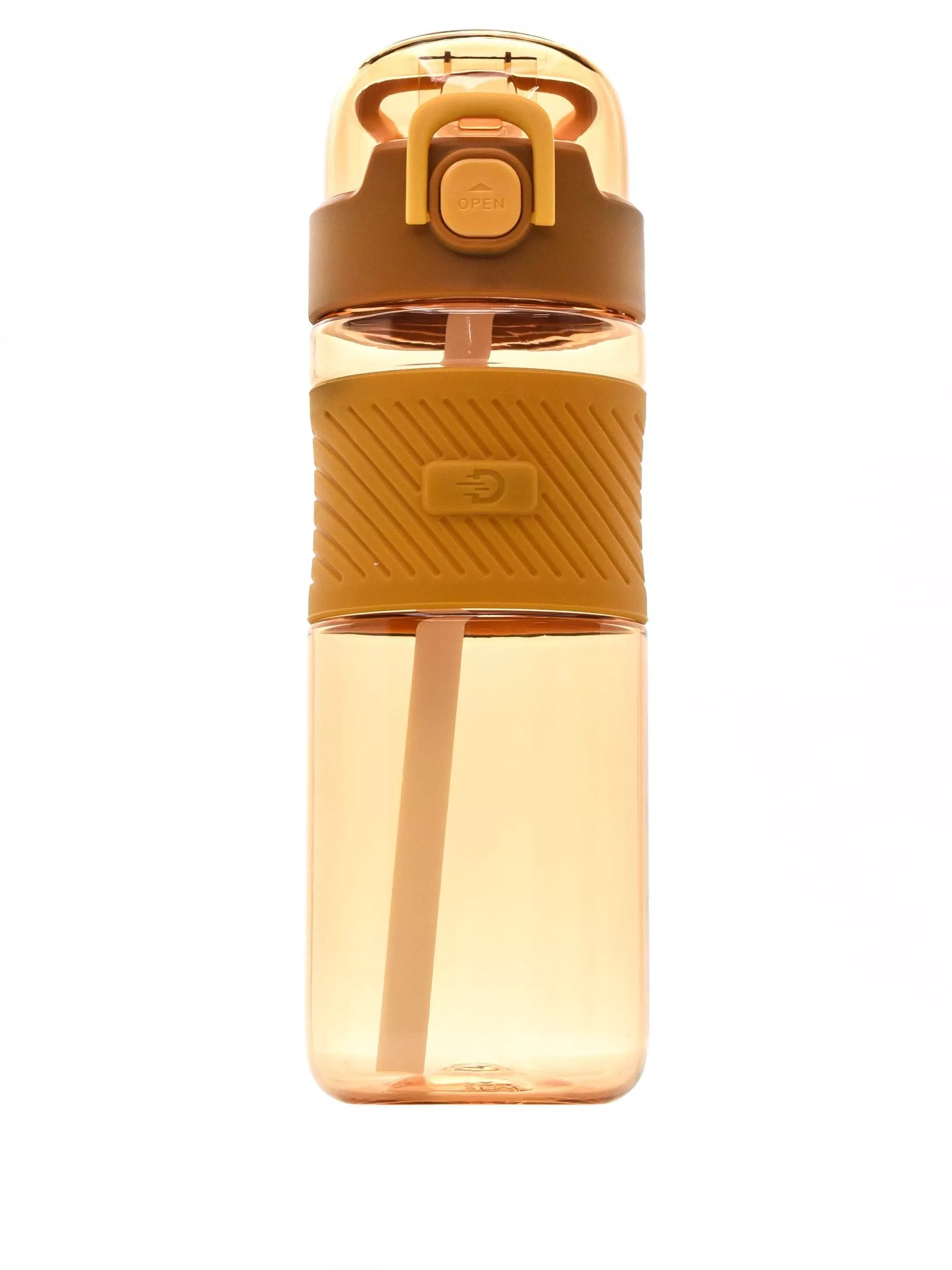 Бутылка для воды Diller DB-001 600 ml (С трубочкой) (Желтый)