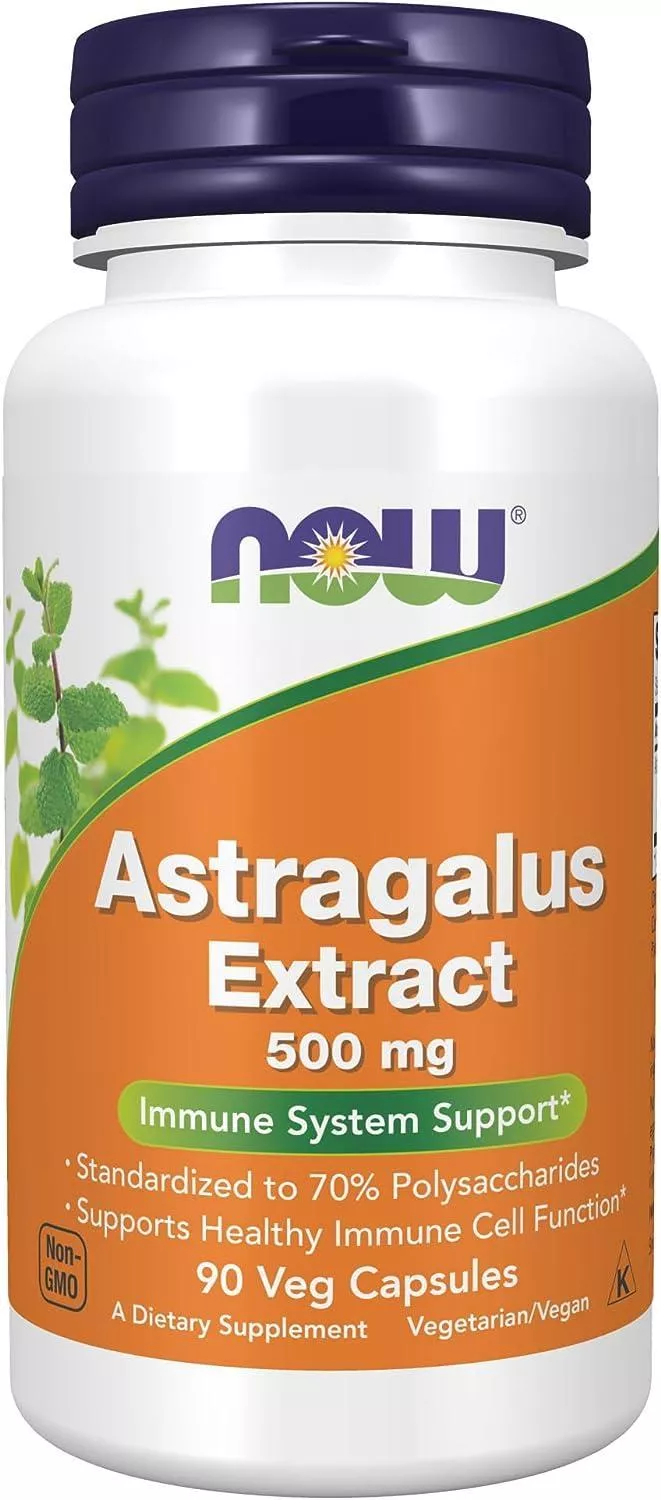 NOW Astragalus 70% Ext 500mg 90 vcaps