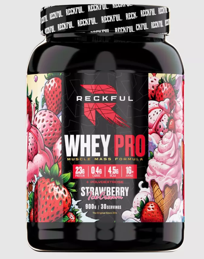 Reckful Whey+Polydextrose 900g 30 serv
