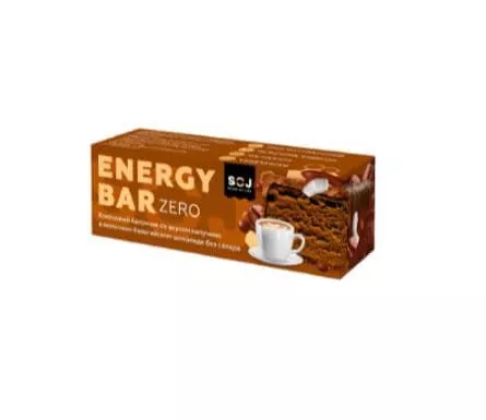 SOJ Кокосовый батончик Energy Bar ZERO 45гр