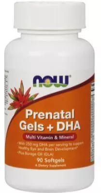 NOW Pre-Natal Multi With DHA 90 sgels