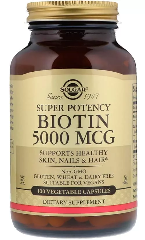 Solgar Biotin 5000 mcg 100 caps фото