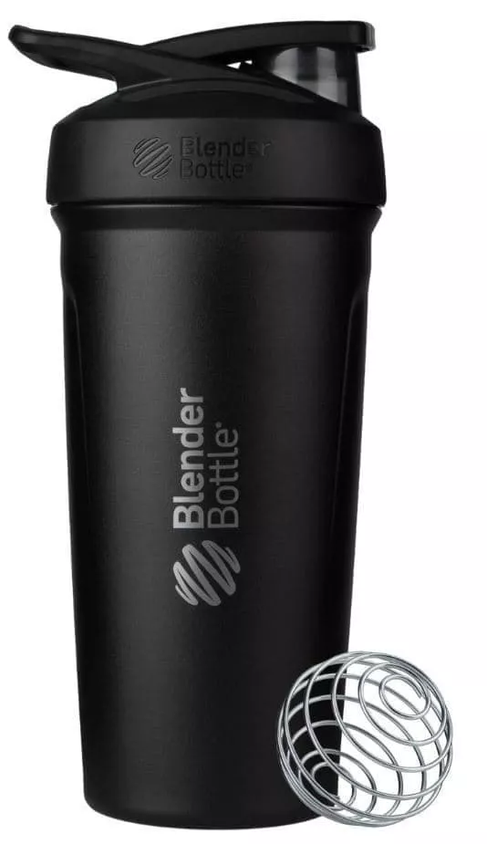 BlenderBottle Strada Stainless 709мл (Black/Black (черный/черный))