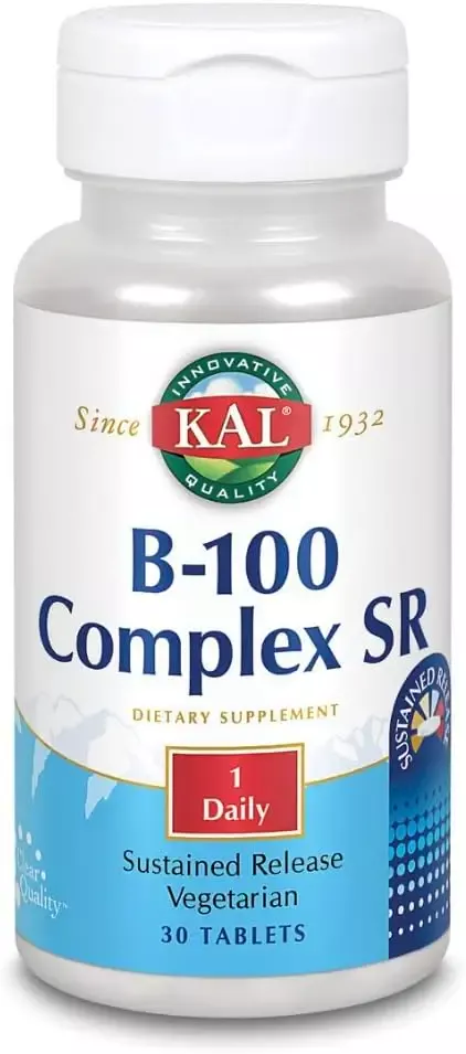 KAL Vitamins B-100 Complex SR 30 tab
