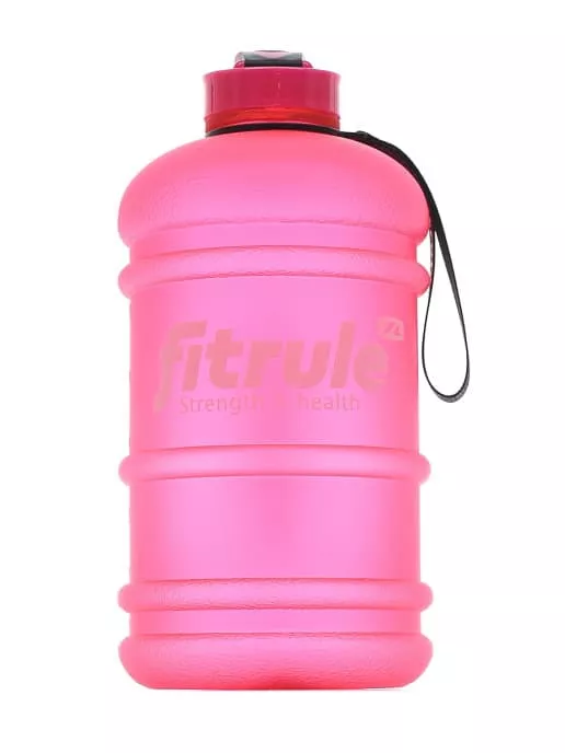 FitRule Бутыль прорезиненная крышка щелчок 2,2L (Розовая)