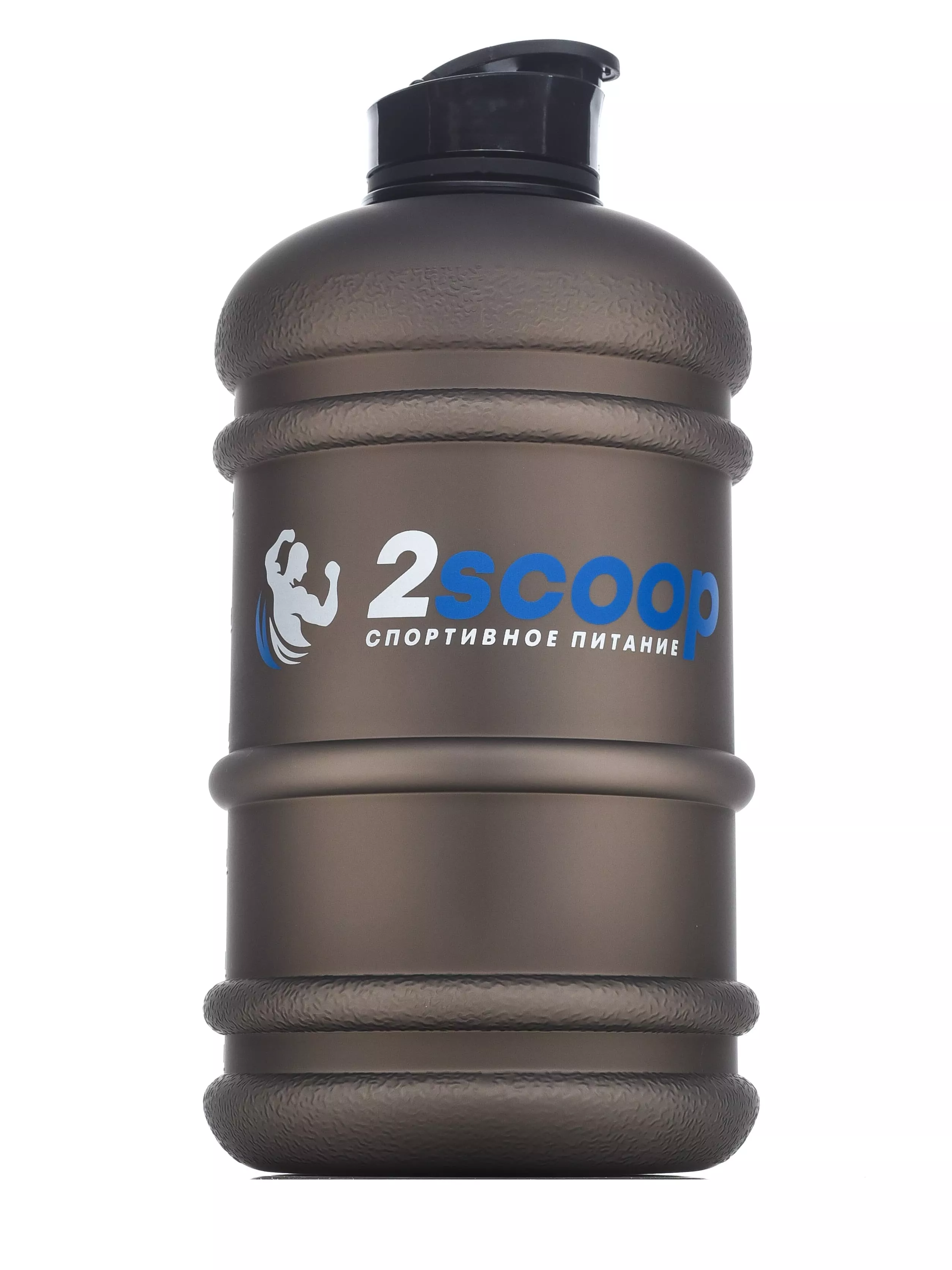 2scoop Бутыль 2.2 L прорезиненный крышка щелчок (Чёрный)