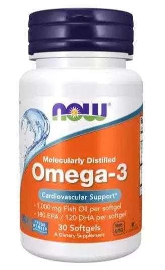 NOW Omega-3 1000 mg 30 sof фото
