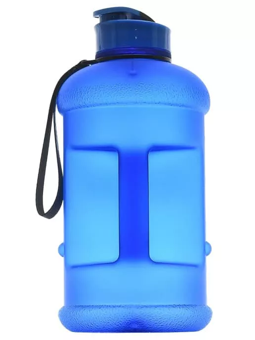 FitRule Бутыль прорезиненная крышка щелчок 1,3L (Синяя)