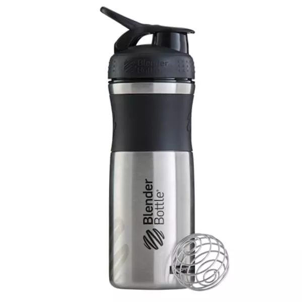 BlenderBottle SportMixer Stainless 828 ml Black/Black [черный/черный]