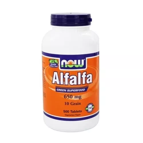 NOW ALFALFA 10 grain 500 tabs
