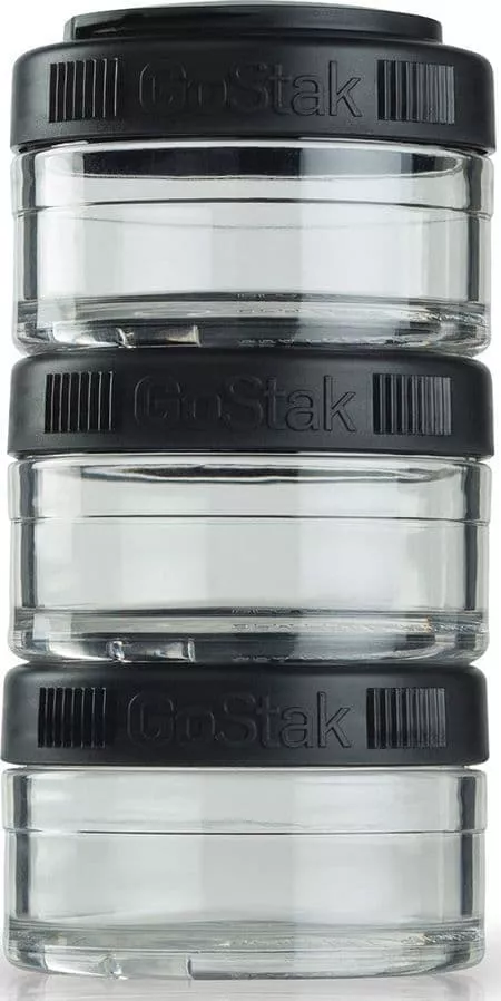 BlenderBottle GoStak (3 pack) 100 ml Black [черный]