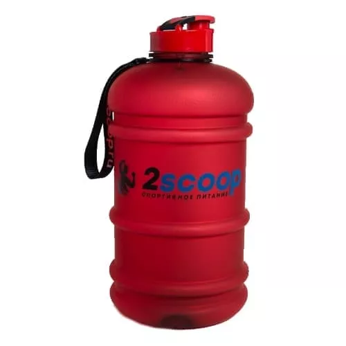 2scoop Бутыль 2.2 L прорезиненный крышка щелчок (Красный)