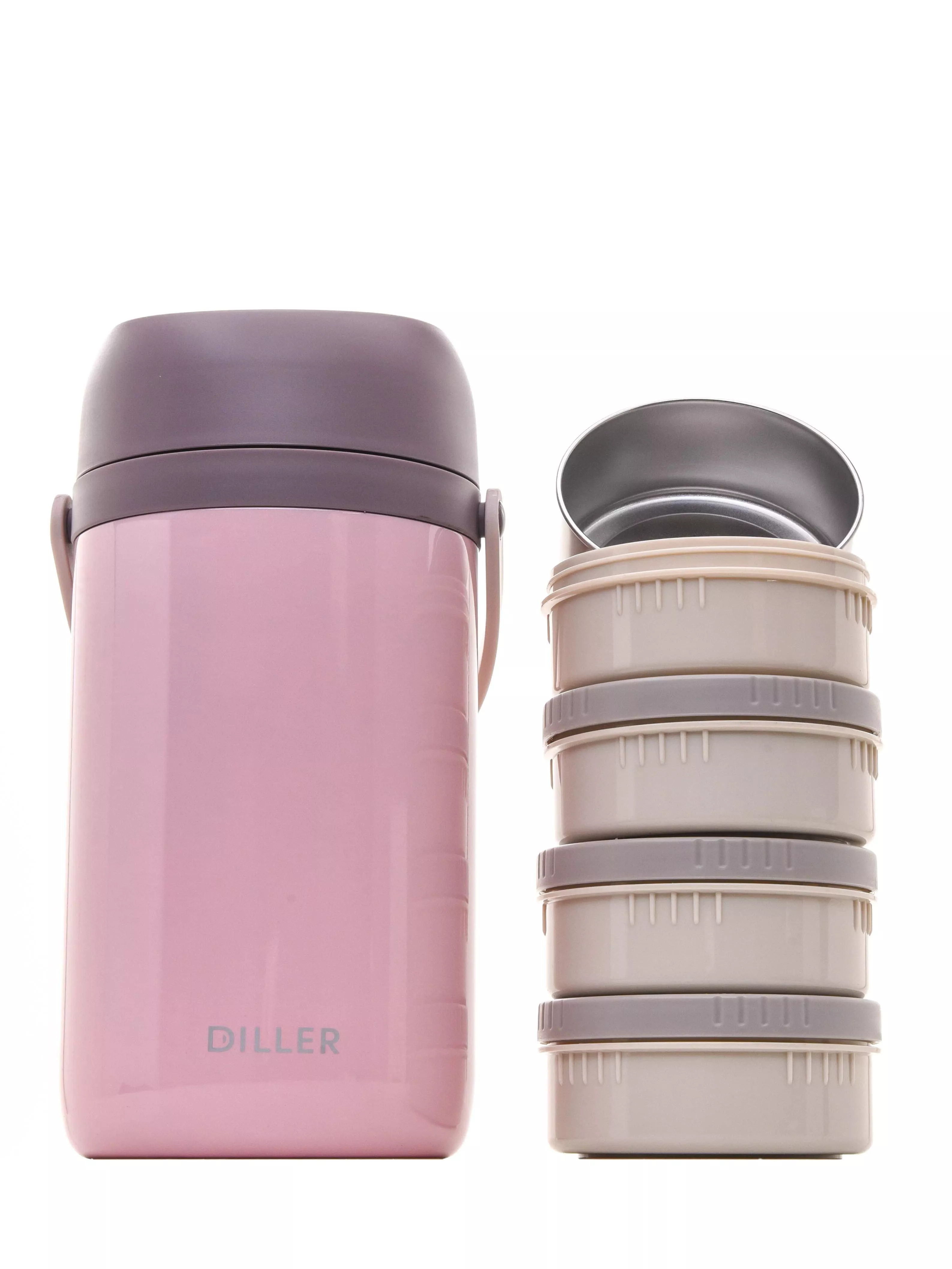 Термоконтейнер для еды Diller 8926 2400 ml (Розовый)