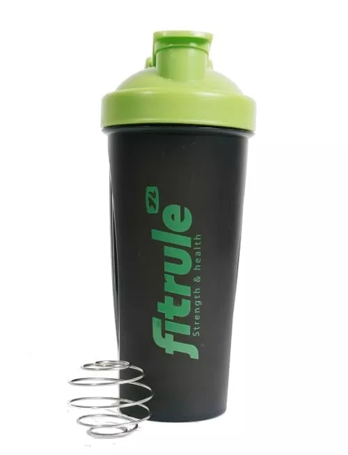 FitRule Шейкер классический (черный+зеленая крышка)