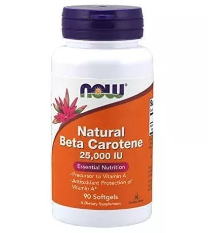 NOW Natural Beta Carotene 25000 IU 90 softgels