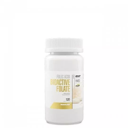 Maxler Folic Acid Bioactive Folate 120 vcaps can фото