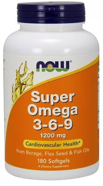 NOW Super Omega 3-6-9 1200 mg 180 sof