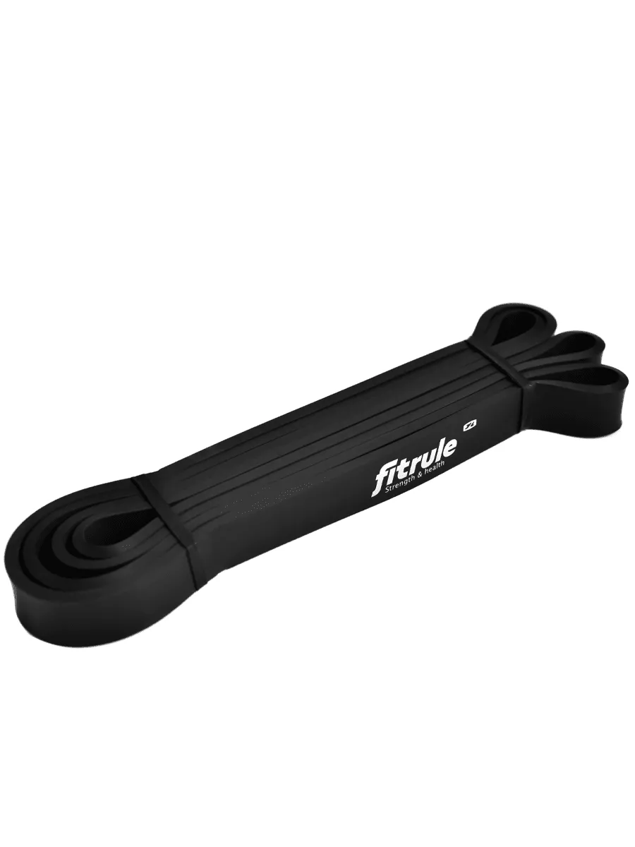 FitRule Фитнес-резинка (эспандер) 1000см х 2см Черная 25кг