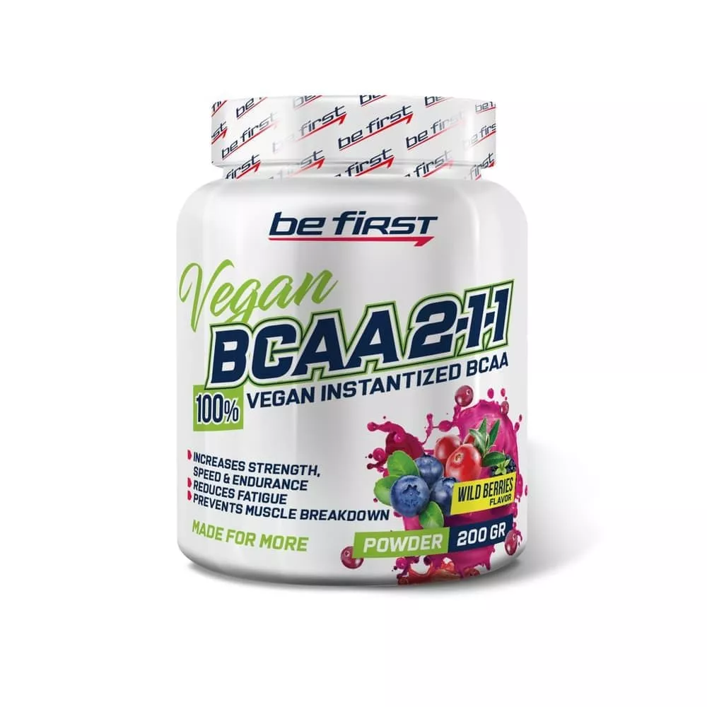 BeFirst BCAA 2:1:1 VEGAN instantized powder 200g фото