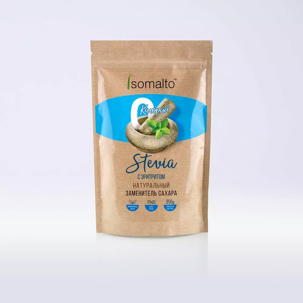 Isomalto Стевия с Эритритолом Заменитель Сахара 350g