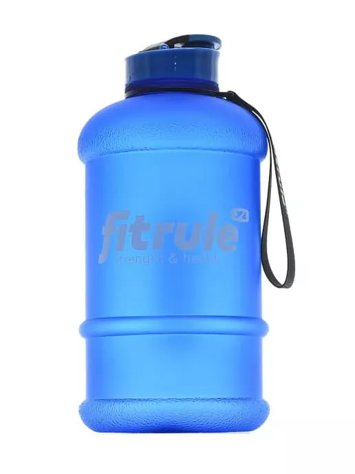 FitRule Бутыль прорезиненная крышка щелчок 1,3L (Синяя)