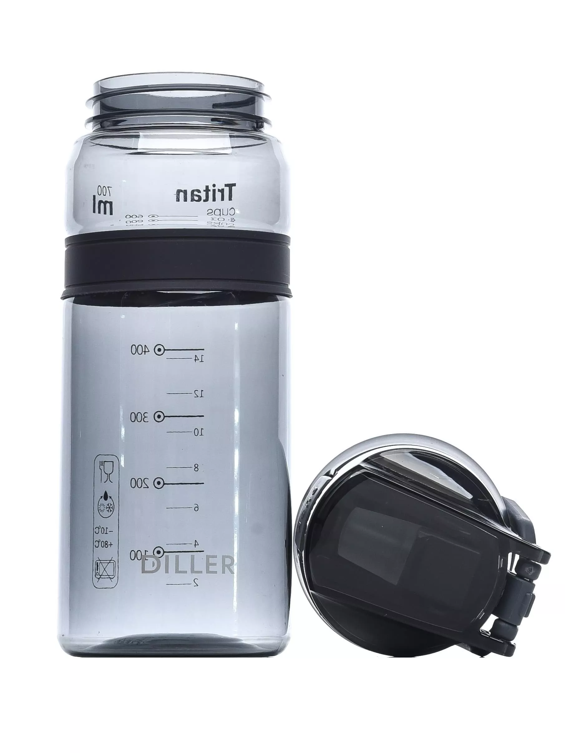 Бутылка для воды Diller D36 700 ml (Черный)