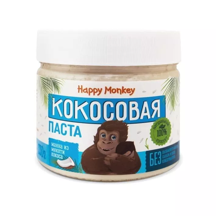 Happy Monkey Кокосовая Паста 330g фото