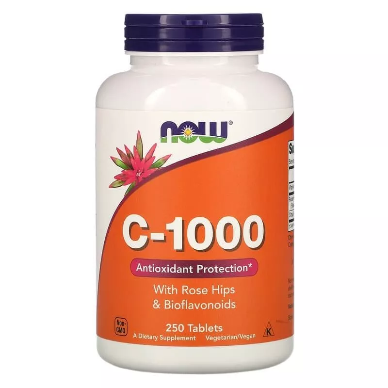 NOW C-1000 RH SR Витамин С с шиповником 250 tabs
