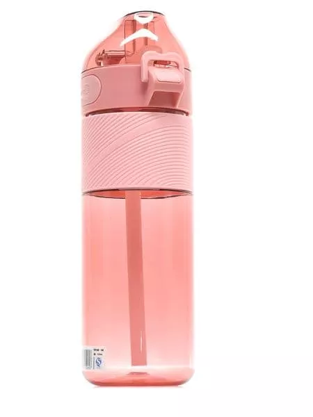 Спортивная бутылка для воды Diller DB-002 650 ml (с трубочкой) (Красный) фото