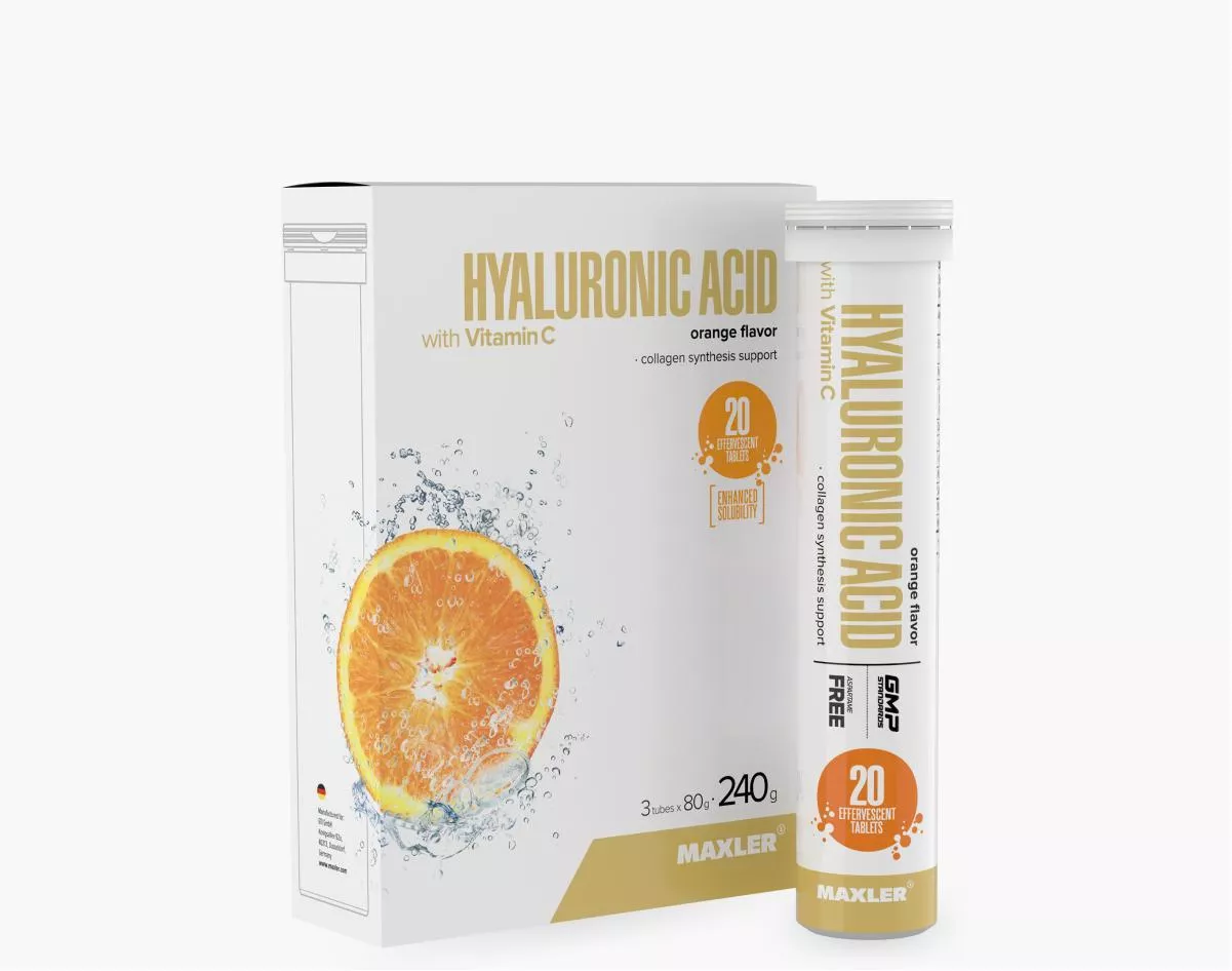 Maxler Hyaluronic Acid with Vitamin C 20 eff. tab