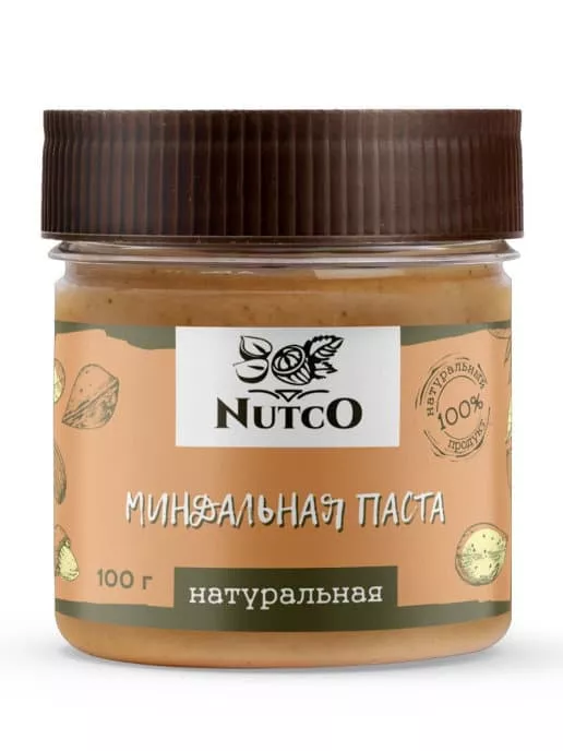 NUTCO Миндальная паста натуральная - 100g фото