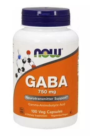 Now GABA 750mg 100 vcaps