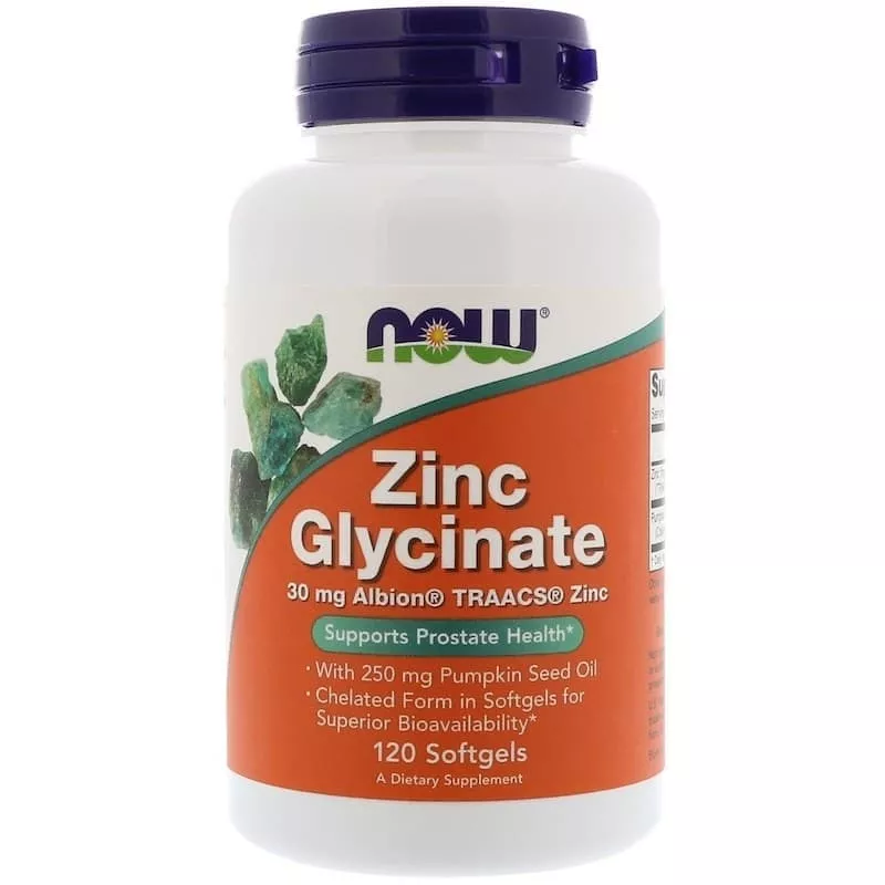 NOW Zinc Glycinate 30mg 120 caps