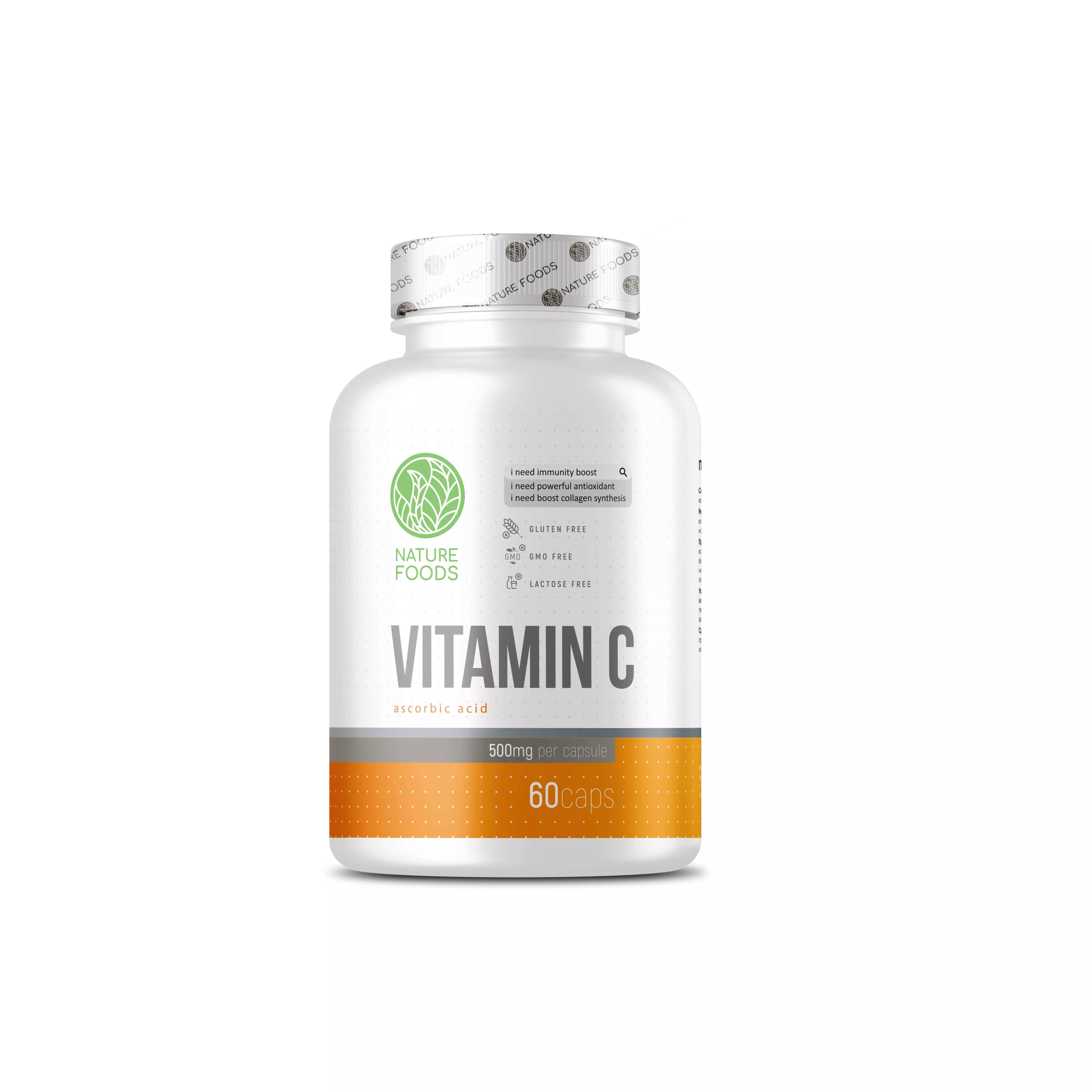 Nature Foods Vitamin C 60 caps фото
