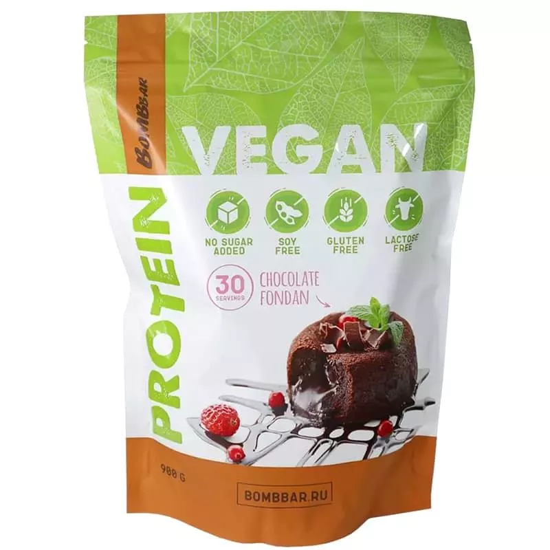 Bombbar Vegan Protein Коктейль 900g