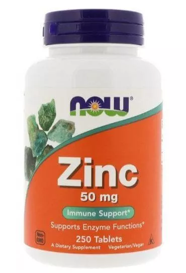 NOW Zinc Gluconate 50 mg 250 tabs
