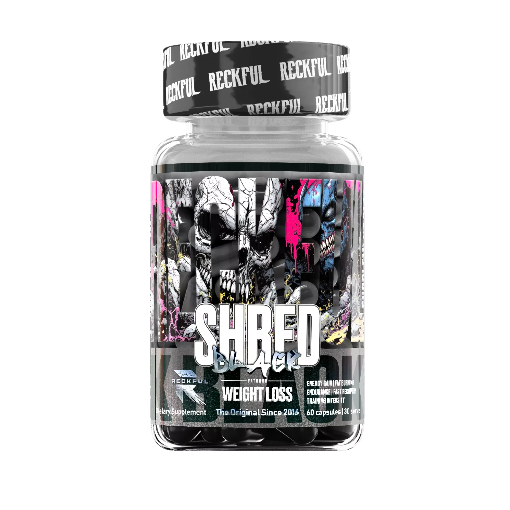 Reckful ® SHRED Black 60 caps