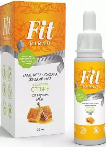 Fit Parad Заменитель Сахара Master shape жидкий со вкусом Меда № 33 30 ml
