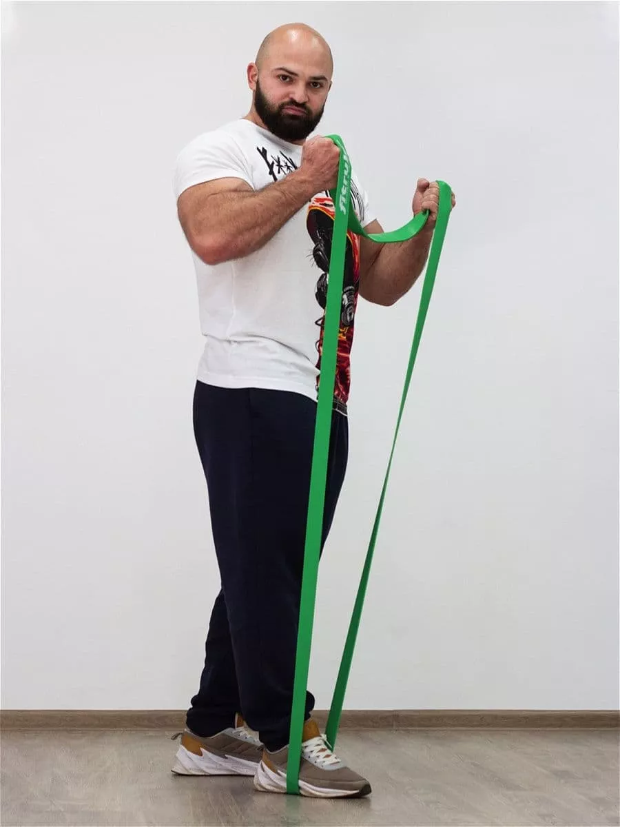 FitRule Фитнес-резинка (эспандер) 1000см х 4,5см Зеленая 40кг