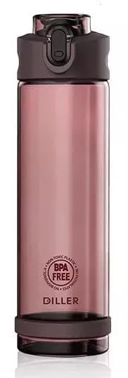 Diller Бутылка для воды D23 550ml (Розовая) фото